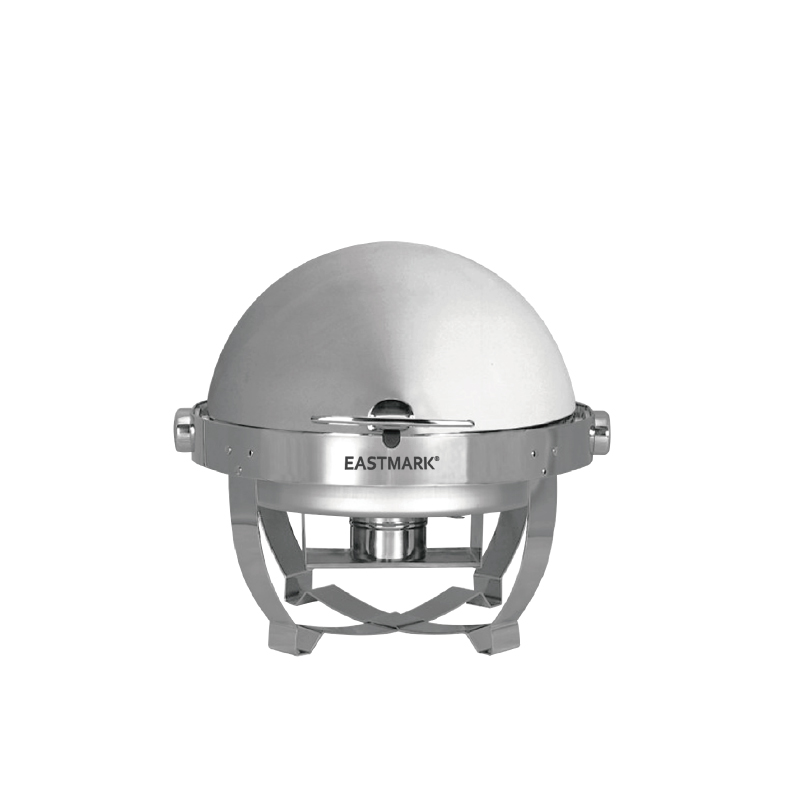 Round roll top chafing dish withstainless steel legs